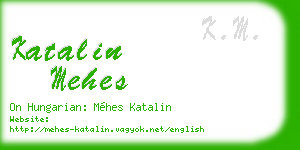 katalin mehes business card